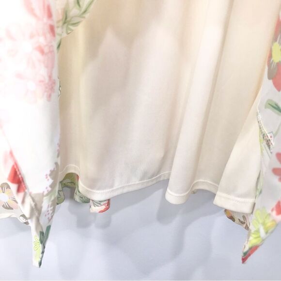 Maurices NEW Ruffled Cream Floral Print Dress - Picture 9 of 13